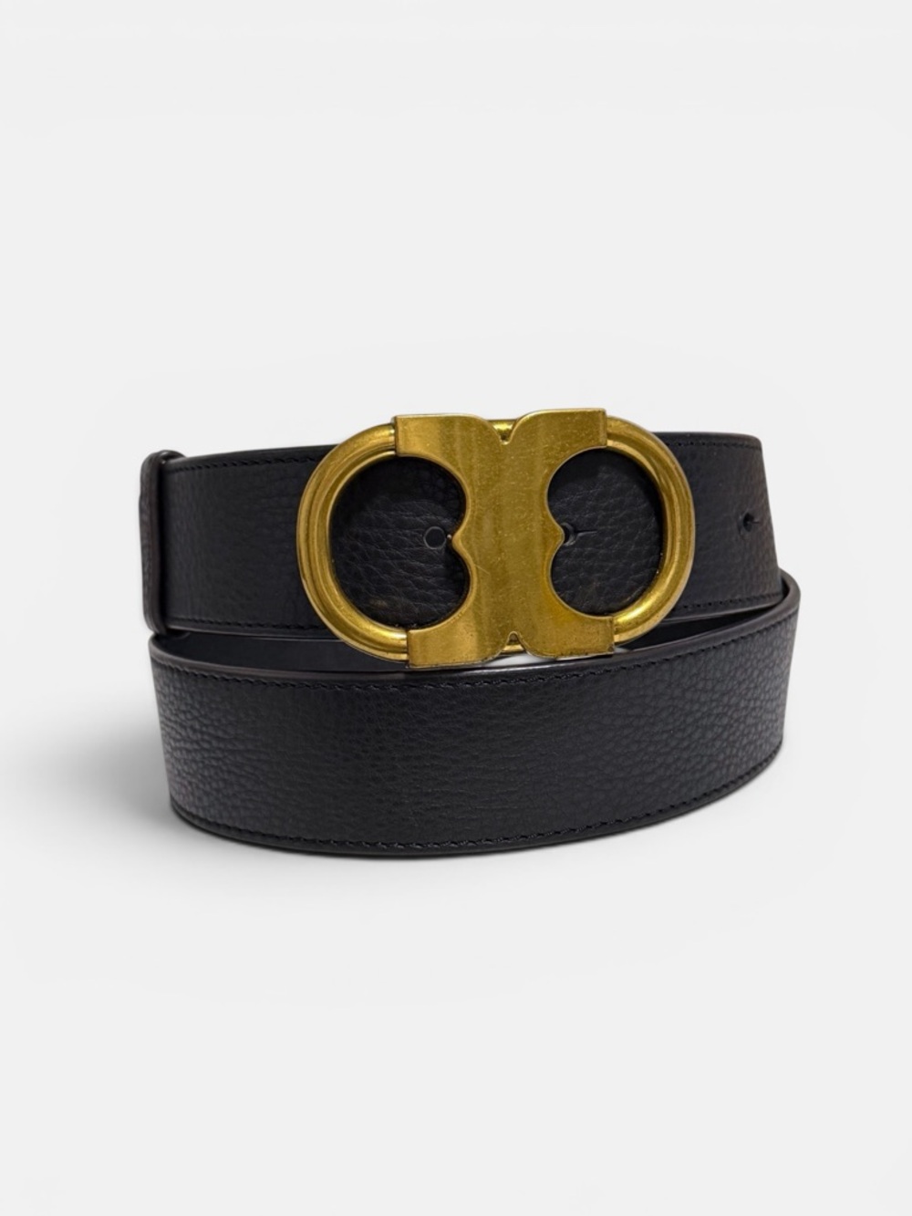 Tory Burch Gemini Belt In Black